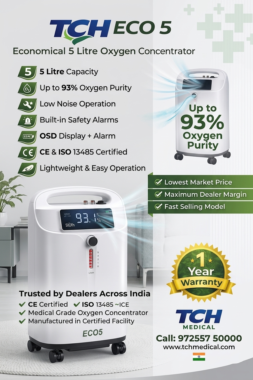TCH ECO 5 Economical 5 Litre Oxygen Concentrator view 4